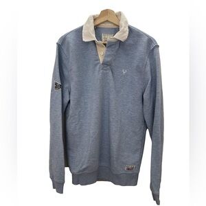 EUC Scott Ellis Rigby Light Blue Sweater Polo Size Medium